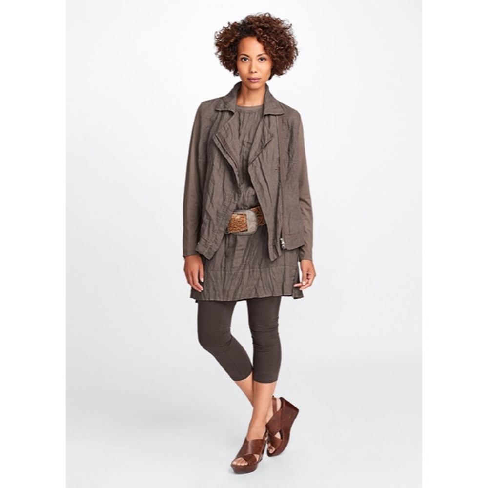 FLAX Wanderlust Linen Jacket Relaxed Java Small - Picture 15 of 15